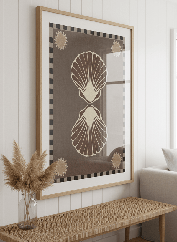 Lush Brown Seashells By Shatha Al Dafai
