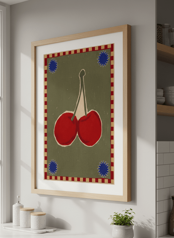 Lush Cherry By Shatha Al Dafai | Art & Canvas Print
