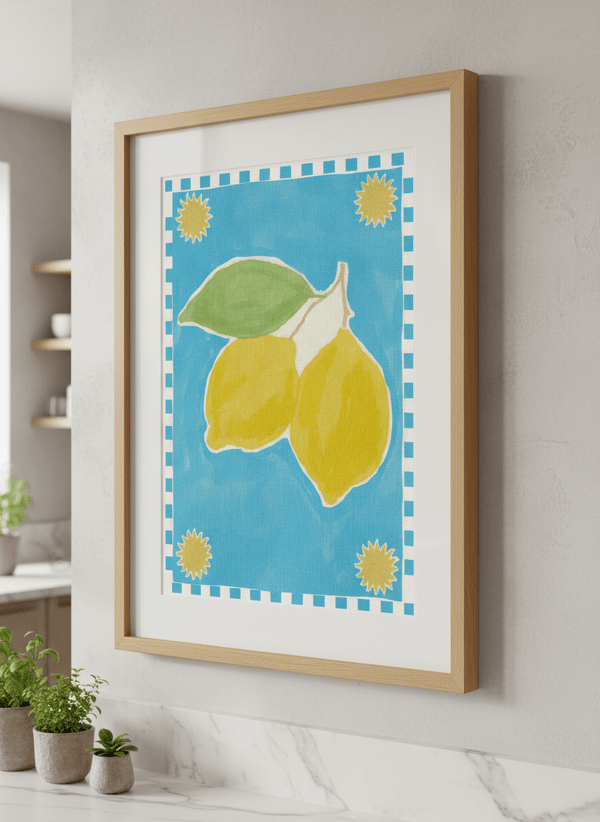 Lush Lemon By Shatha Al Dafai | Art & Canvas Print