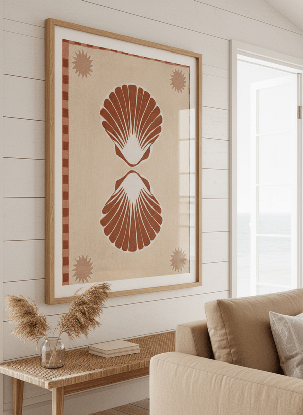 Lush Orange Seashells By Shatha Al Dafai