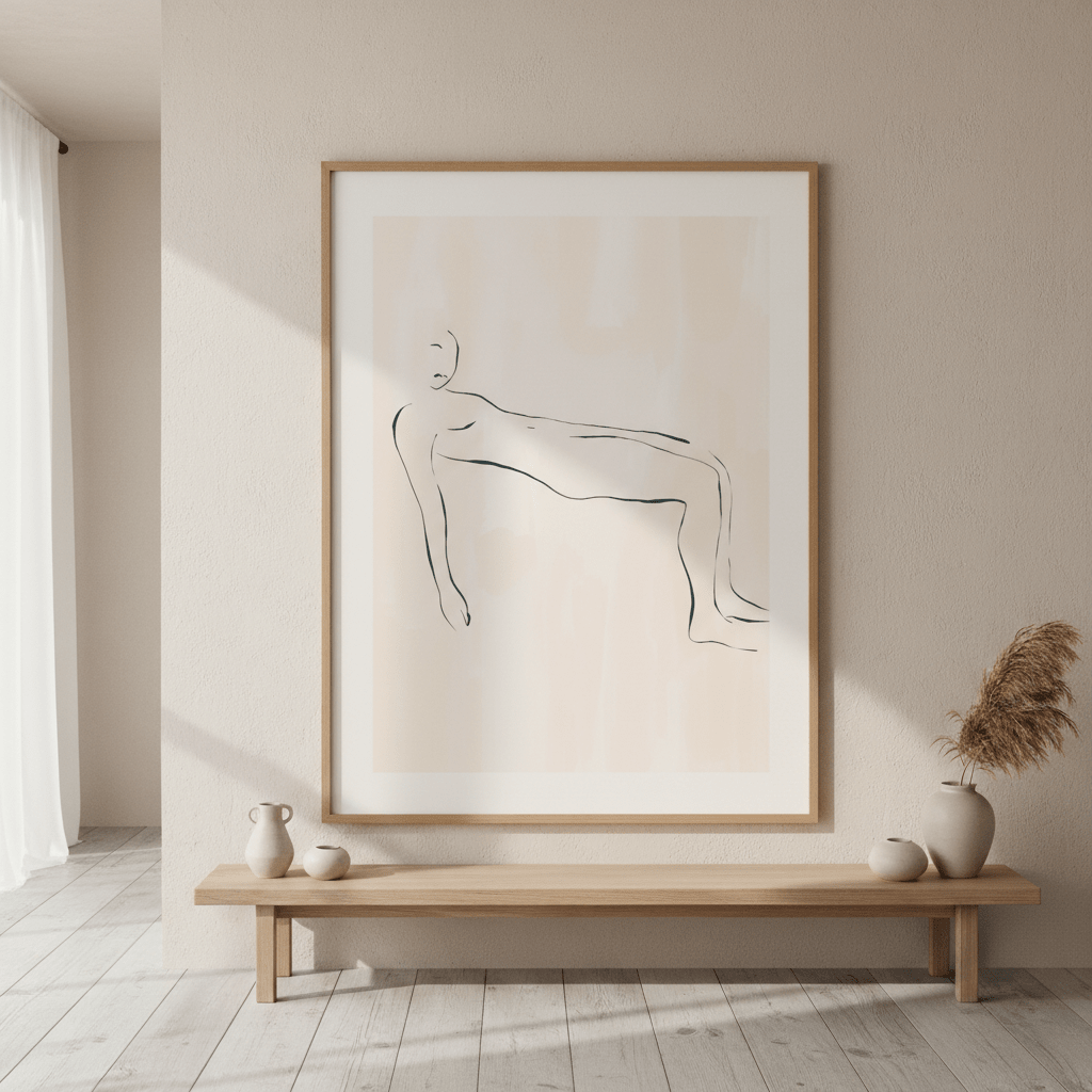 Lying Down by Ivy Green Illustrations wall - art - picture - poster