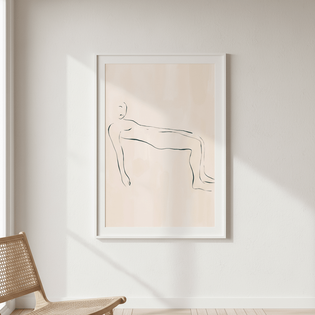 Lying Down by Ivy Green Illustrations wall - art - picture - poster