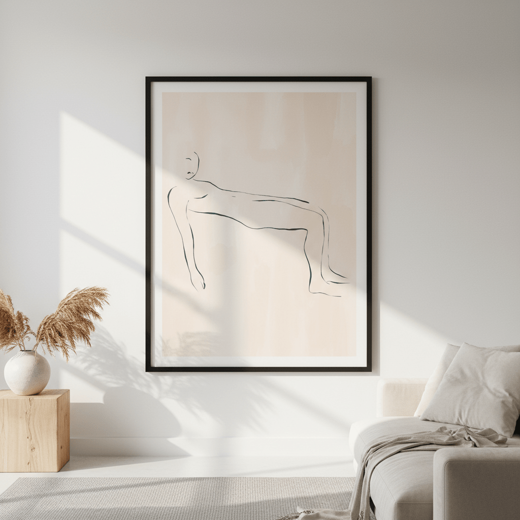 Lying Down by Ivy Green Illustrations wall - art - picture - poster