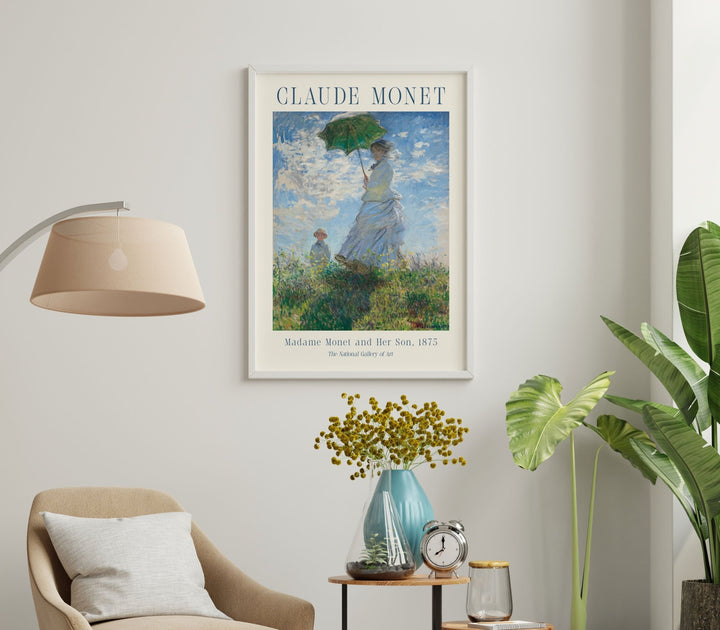 Madame Monet and Her Son by Claude Monet wall - art - picture - poster