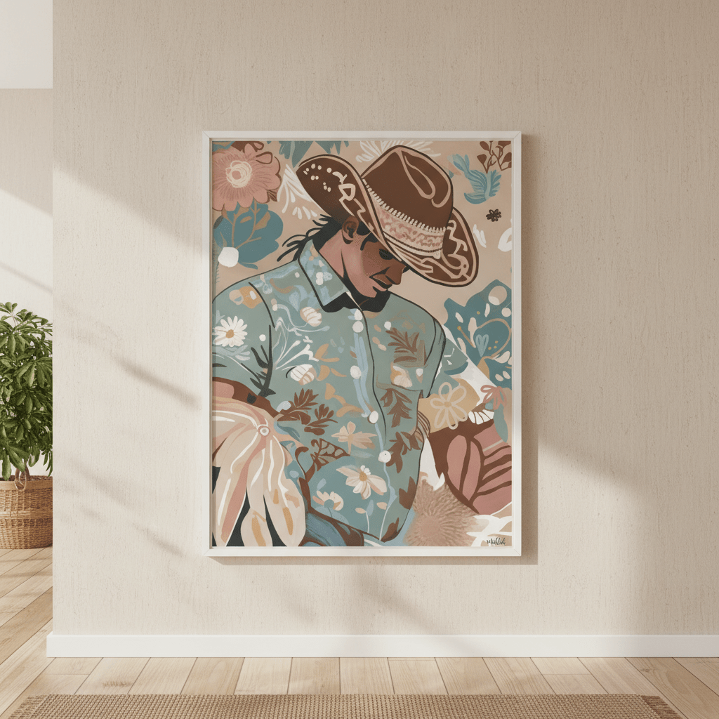 Madrid Cowboy by Inkheart Designs wall - art - picture - poster