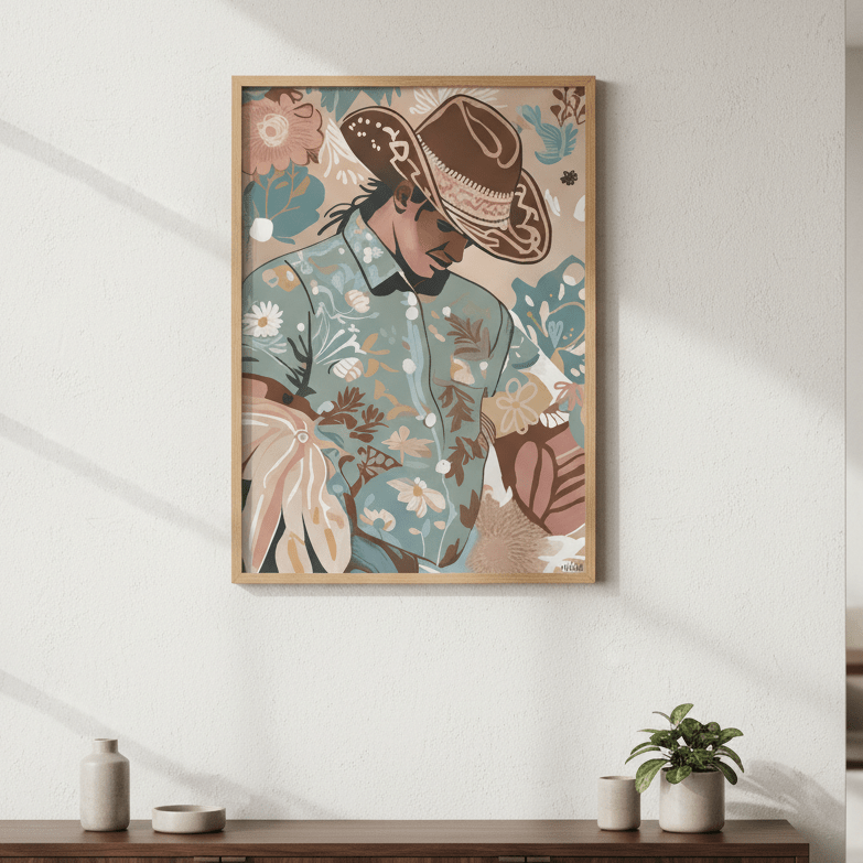 Madrid Cowboy by Inkheart Designs wall - art - picture - poster