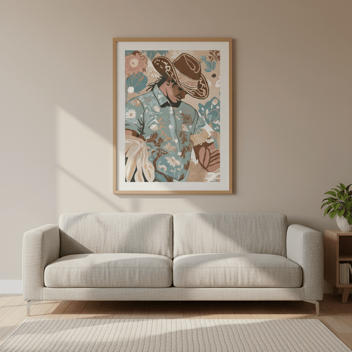 Madrid Cowboy by Inkheart Designs wall - art - picture - poster