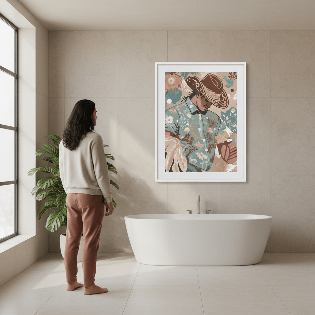 Madrid Cowboy by Inkheart Designs wall - art - picture - poster