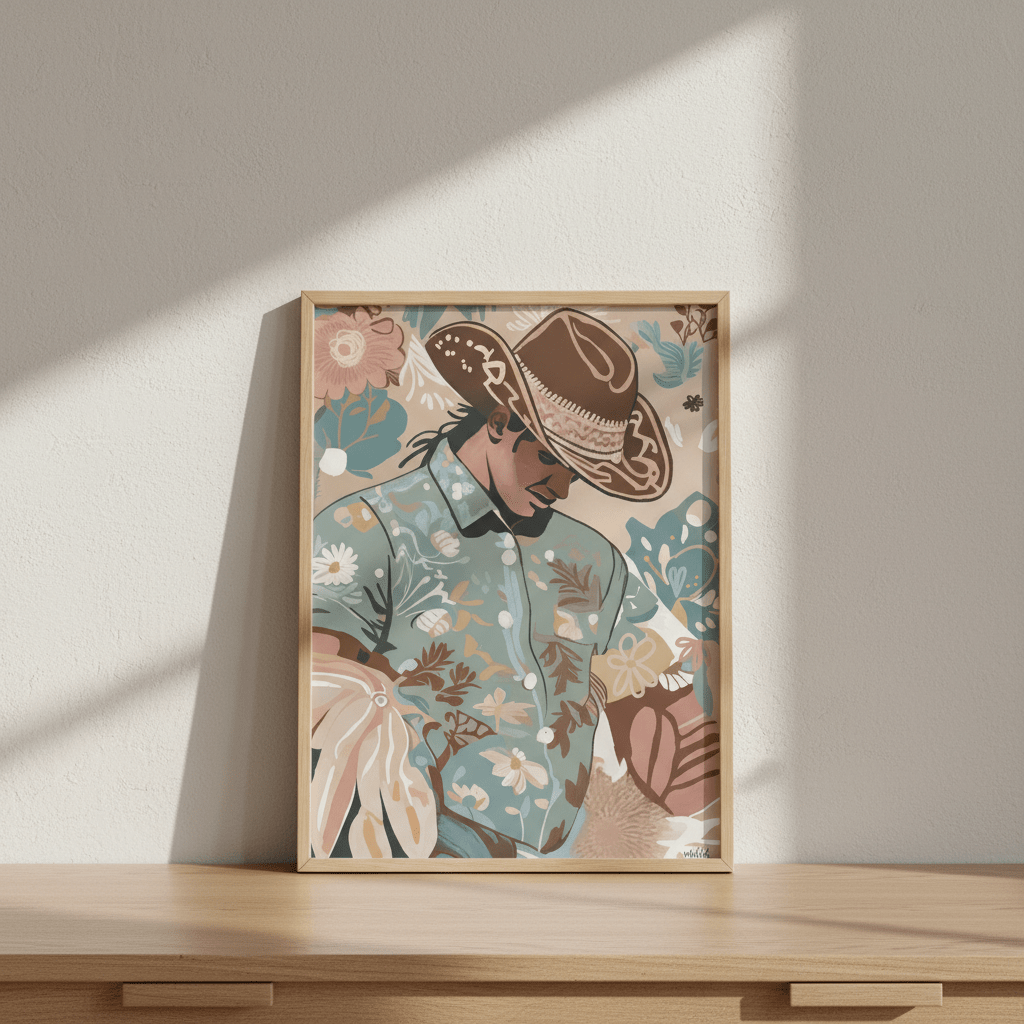 Madrid Cowboy by Inkheart Designs wall - art - picture - poster