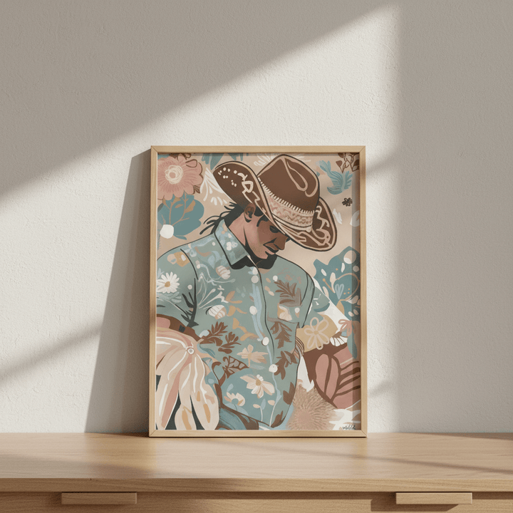 Madrid Cowboy by Inkheart Designs wall - art - picture - poster