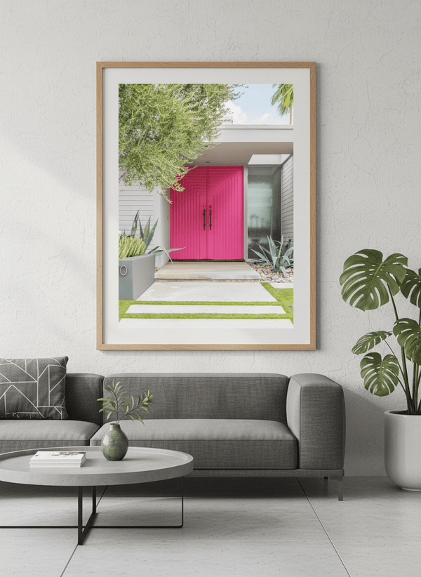Magenta Pink Doors In Palm Springs By Tom Windeknecht