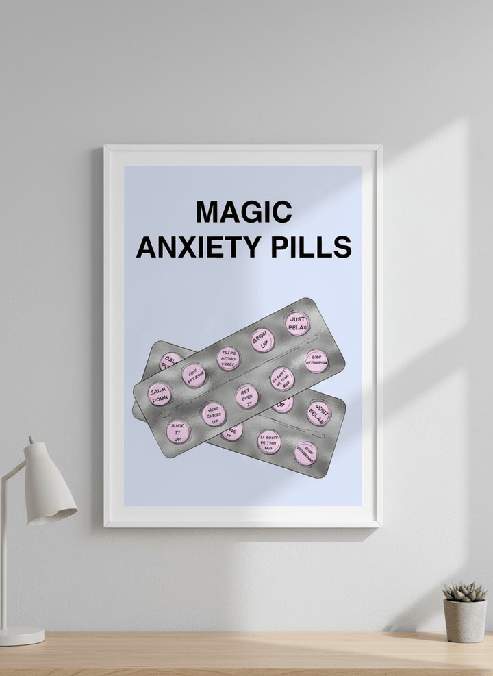 Contemporary wall art featured in a bright modern office workspace