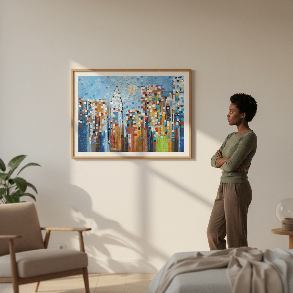 Manhattan Skyline by Ekaterina Ermilkina wall - art - picture - poster