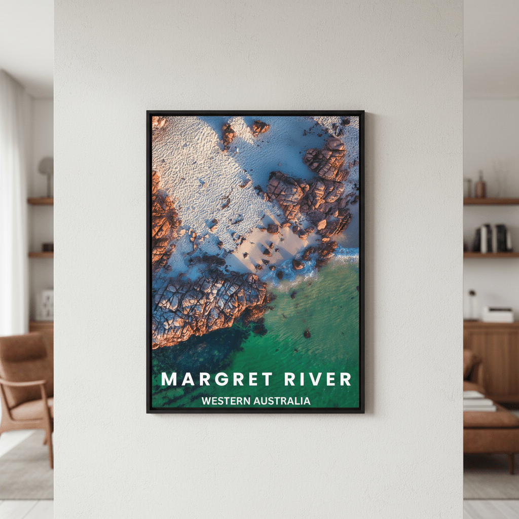 Margret River Travel Poster, Western Australia by L10 wall - art - picture - poster
