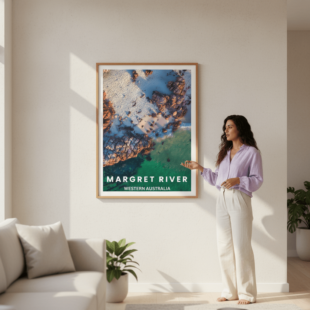 Margret River Travel Poster, Western Australia by L10 wall - art - picture - poster