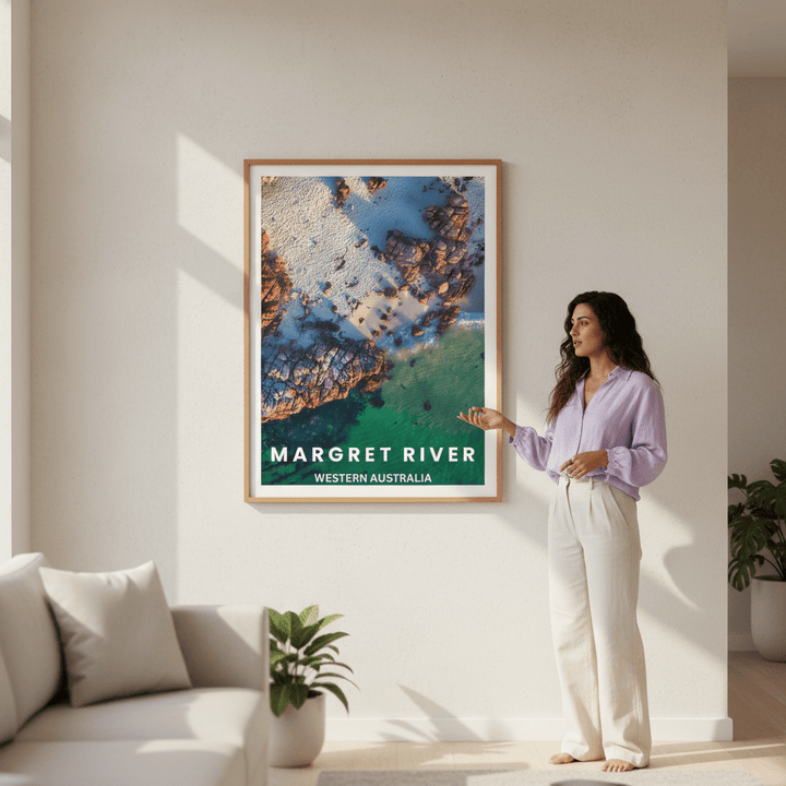 Margret River Travel Poster, Western Australia by L10 wall - art - picture - poster
