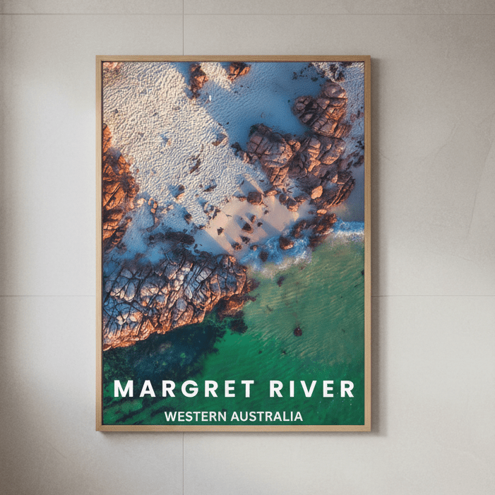 Margret River Travel Poster, Western Australia by L10 wall - art - picture - poster