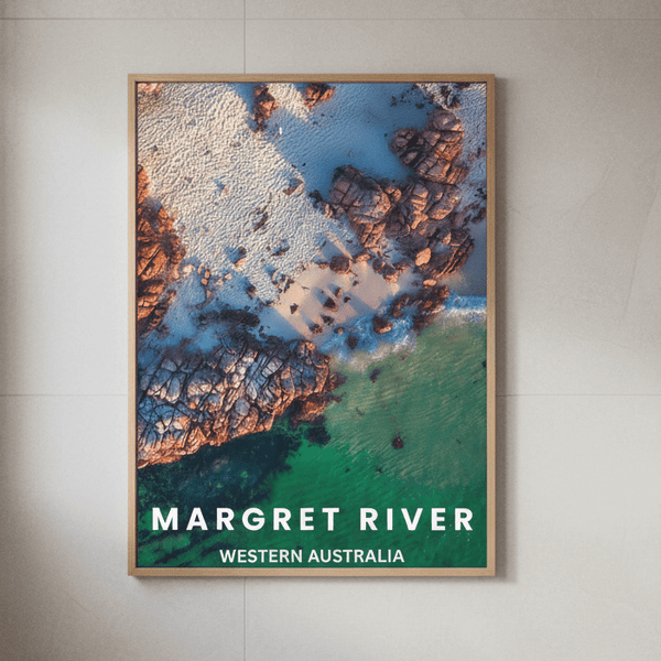 Margret River Travel Poster, Western Australia by L10