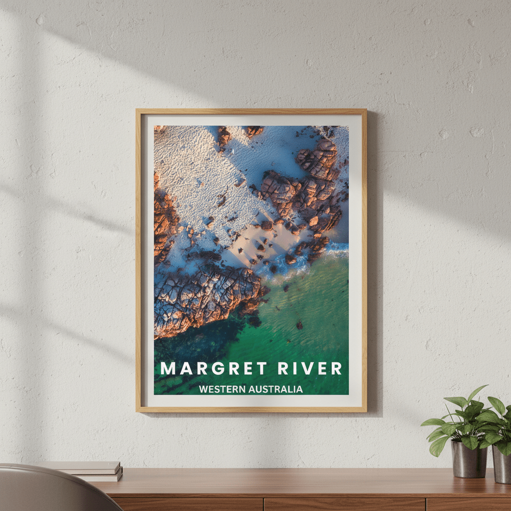 Margret River Travel Poster, Western Australia by L10 wall - art - picture - poster