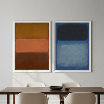 Mark Rothko Inspired Duo Abstract Prints wall - art - picture - poster