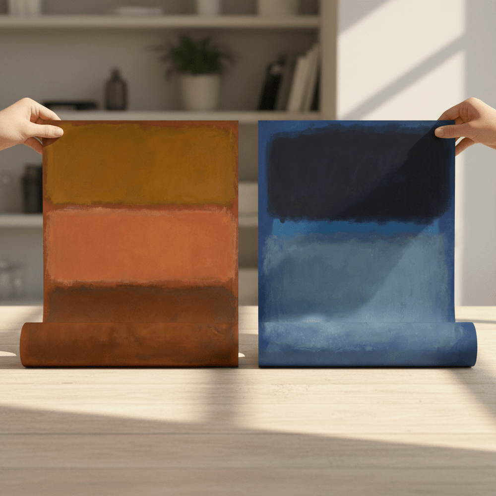 Mark Rothko Inspired Duo Abstract Prints wall - art - picture - poster