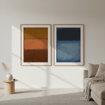 Mark Rothko Inspired Duo Abstract Prints wall - art - picture - poster