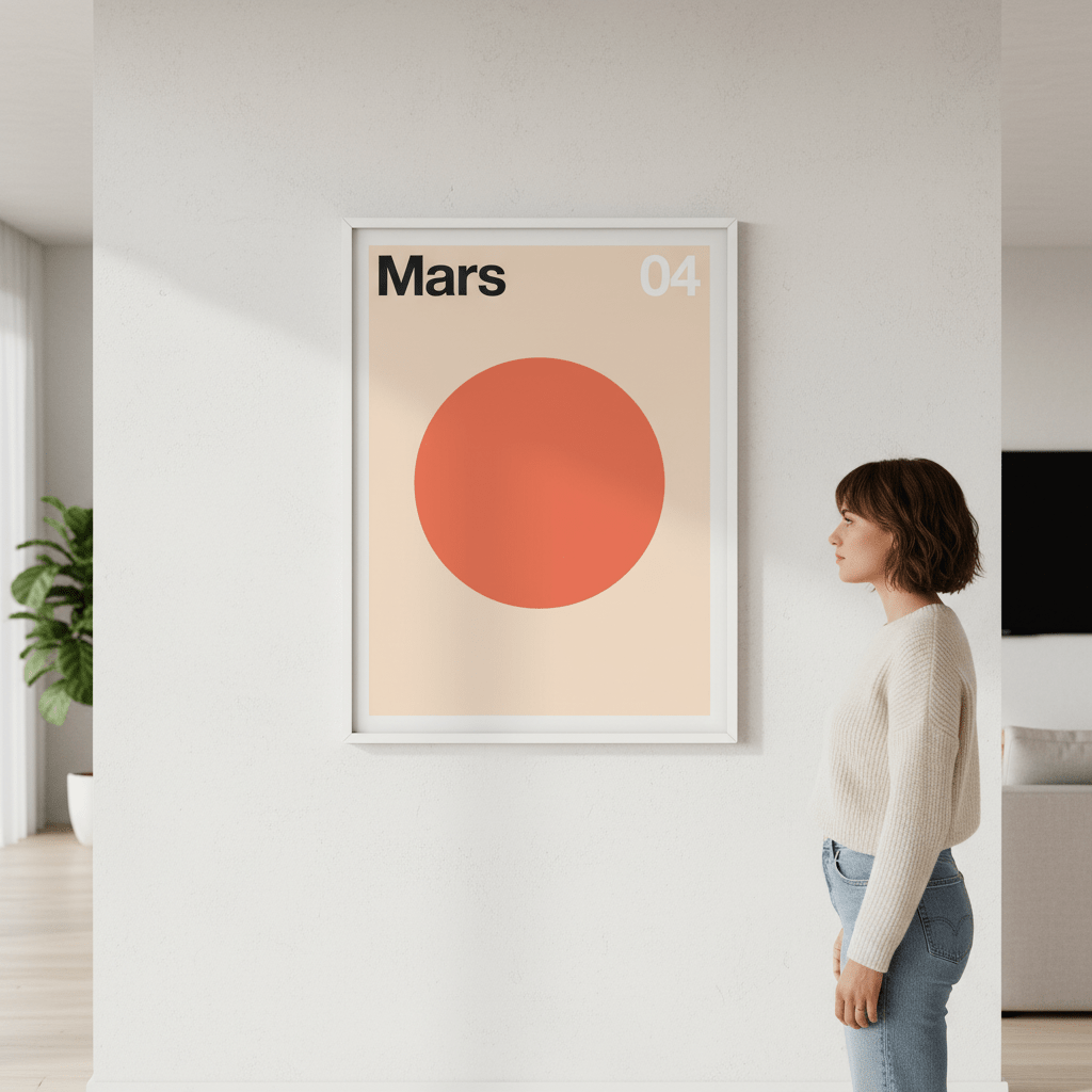 Mars by Florent Bodart wall - art - picture - poster