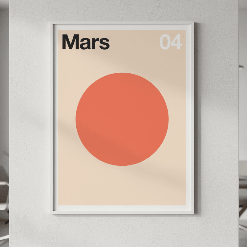 Mars by Florent Bodart wall - art - picture - poster