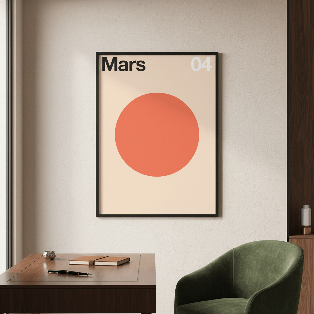 Mars by Florent Bodart wall - art - picture - poster