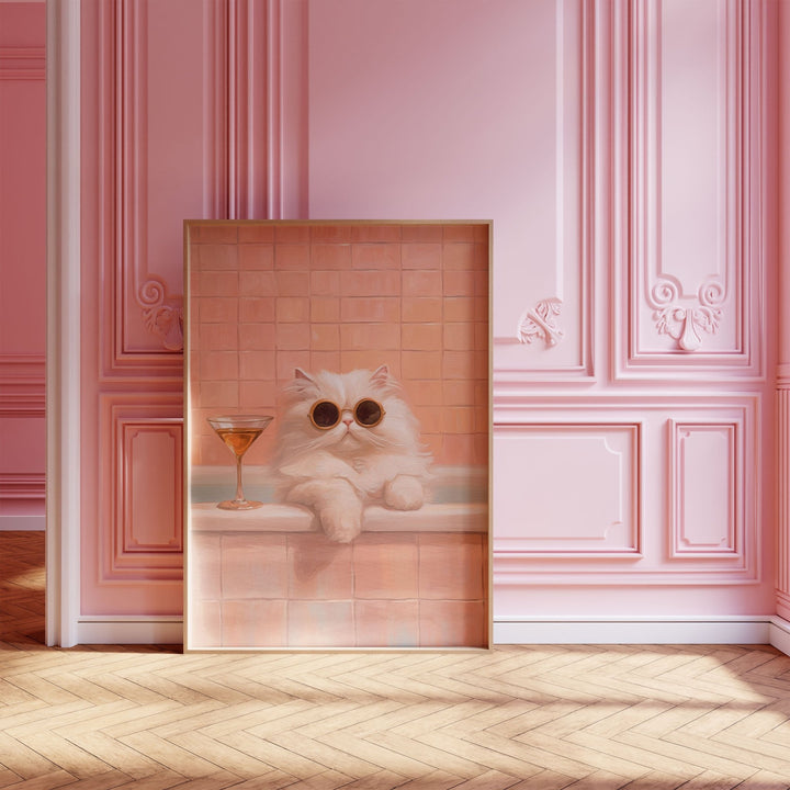 Martini Meow Wall Art wall - art - picture - poster