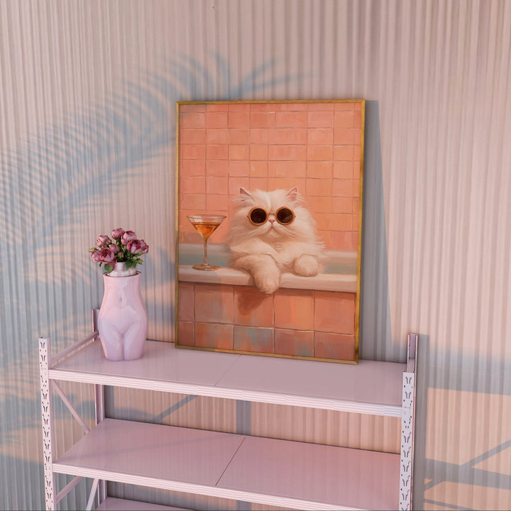 Martini Meow Wall Art wall - art - picture - poster