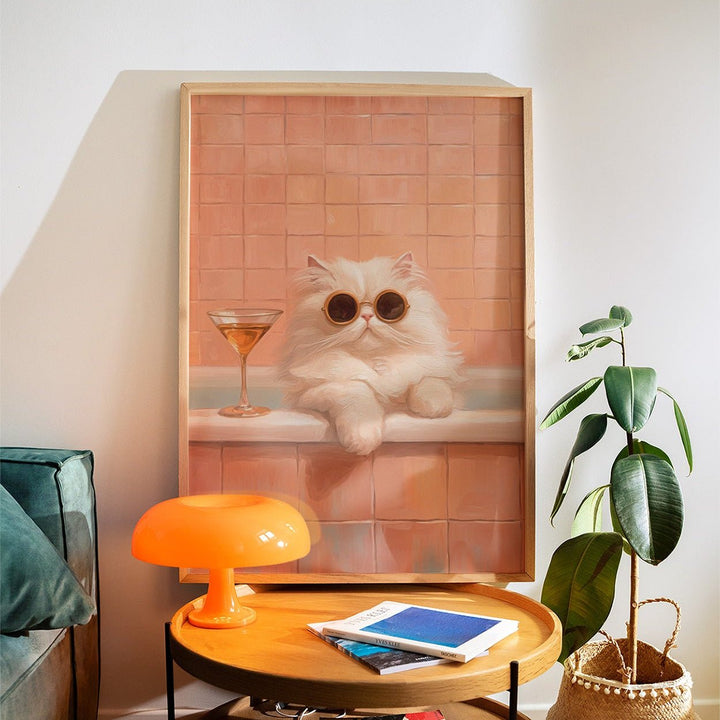 Martini Meow Wall Art wall - art - picture - poster