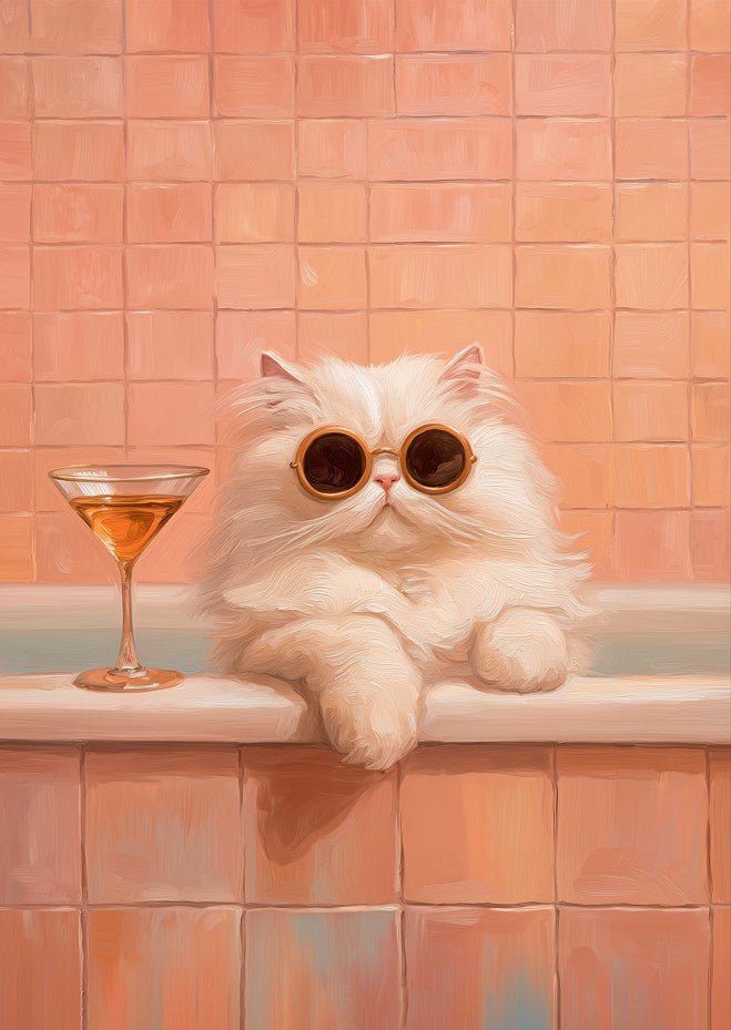 Martini Meow Wall Art