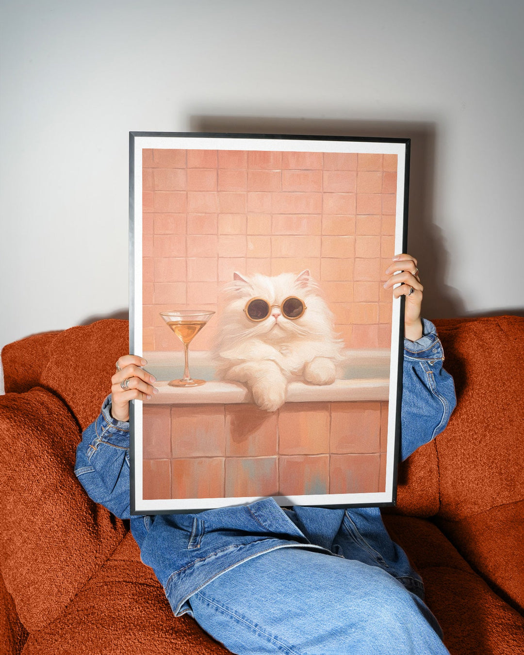 Martini Meow Wall Art wall - art - picture - poster