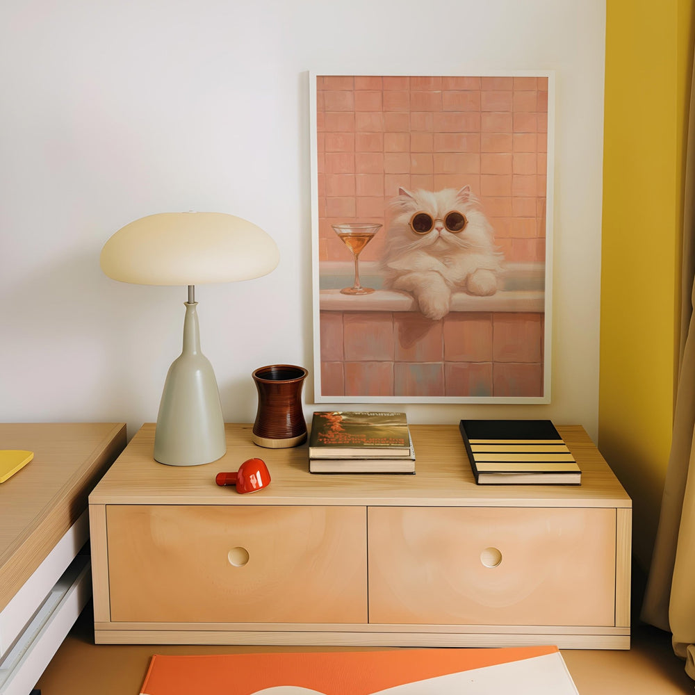 Martini Meow Wall Art wall - art - picture - poster