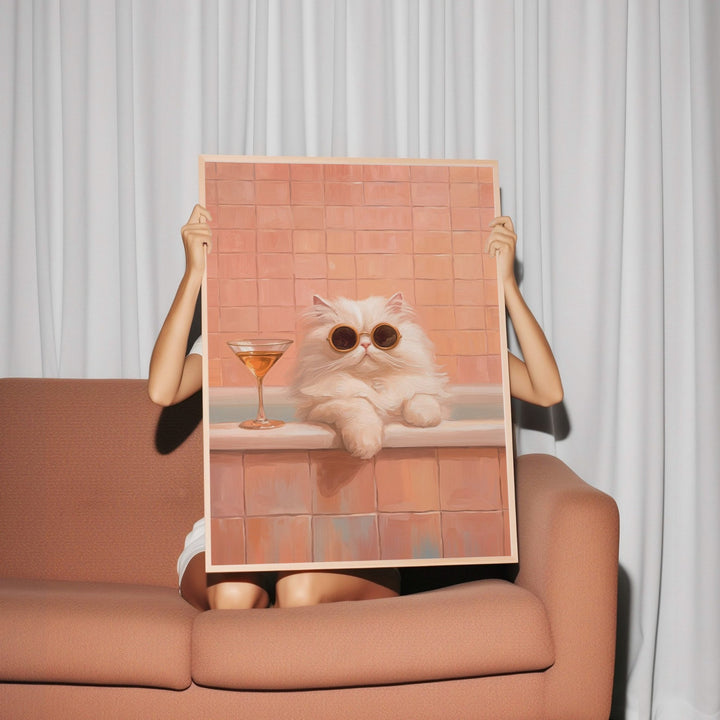Martini Meow Wall Art wall - art - picture - poster
