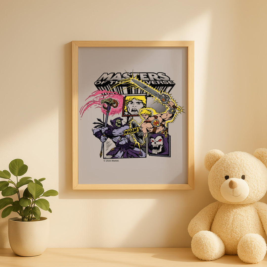 Masters of the Universe He Man vs Skeletor Comic Print wall - art - picture - poster