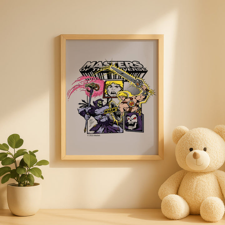 Masters of the Universe He Man vs Skeletor Comic Print wall - art - picture - poster