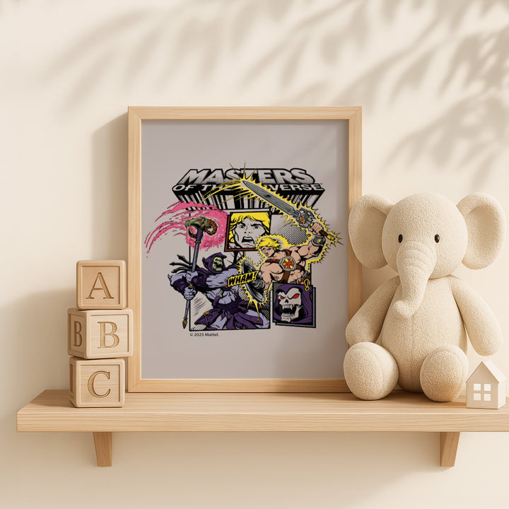 Masters of the Universe He Man vs Skeletor Comic Print wall - art - picture - poster