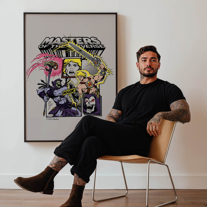 Masters of the Universe He Man vs Skeletor Comic Print wall - art - picture - poster