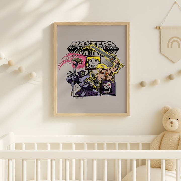 Masters of the Universe He Man vs Skeletor Comic Print wall - art - picture - poster