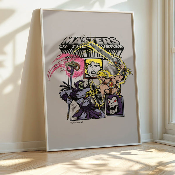 Masters of the Universe He Man vs Skeletor Comic Print