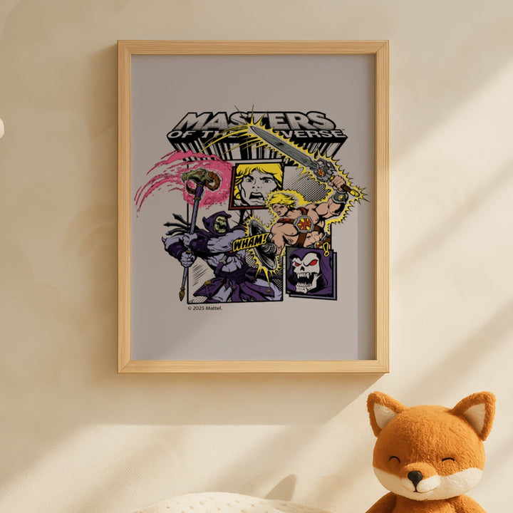 Masters of the Universe He Man vs Skeletor Comic Print wall - art - picture - poster