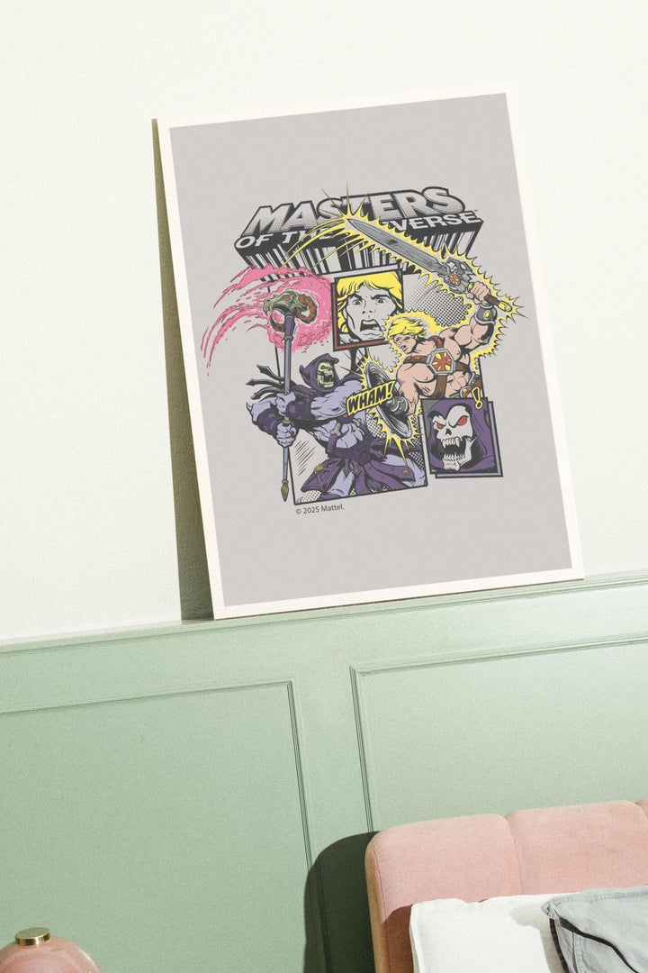 Masters of the Universe He Man vs Skeletor Comic Print wall - art - picture - poster