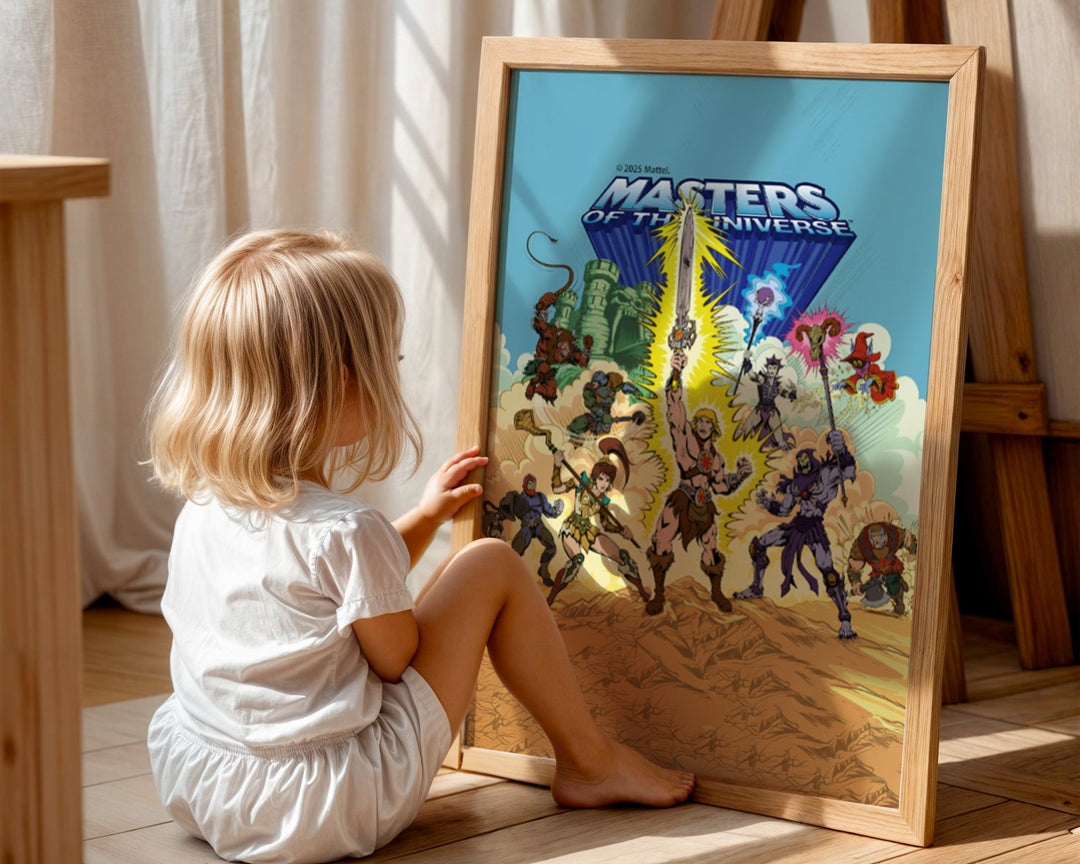 Masters of the Universe Heros Comic Book Cover Retro Wall Art wall - art - picture - poster