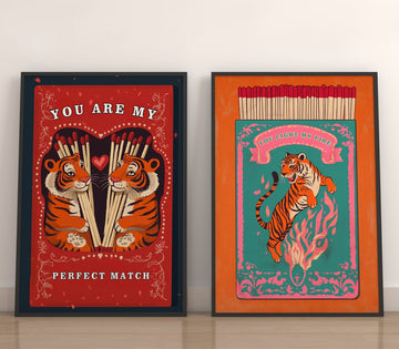 Matchbox Retro Series Pair Tiger - Style My Wall