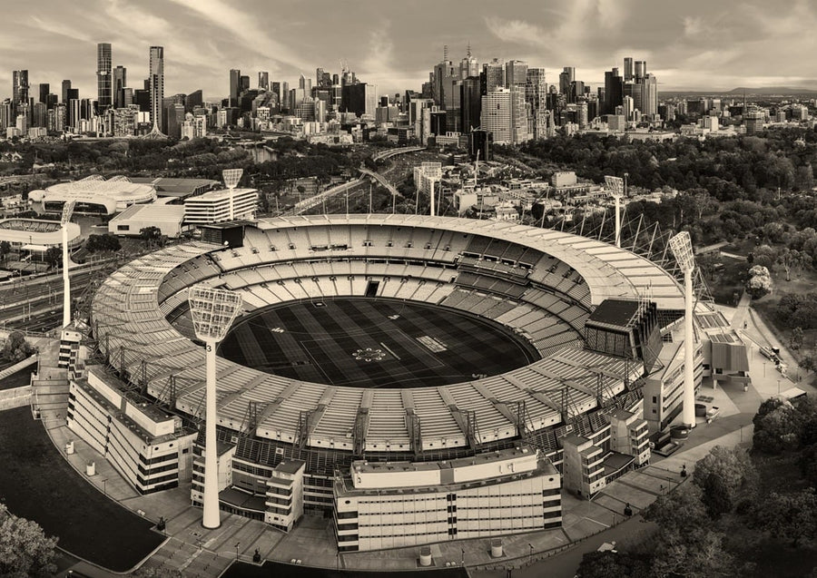 MCG Melbourne Black And White By L10