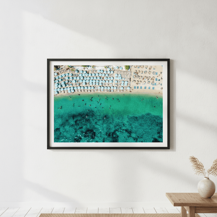 Mediterranean Aerial Coastal Beach Photography wall-art-picture-poster