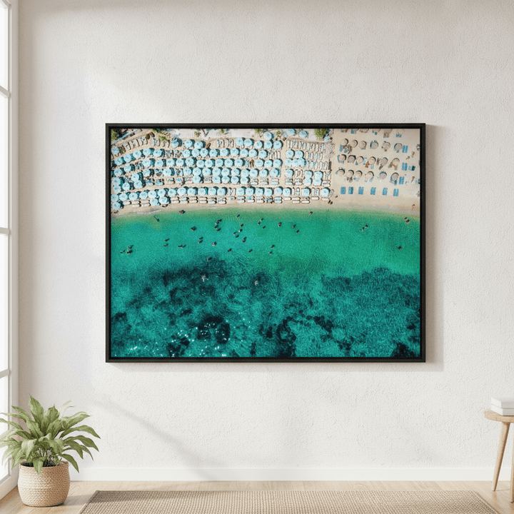 Mediterranean Aerial Coastal Beach Photography wall-art-picture-poster