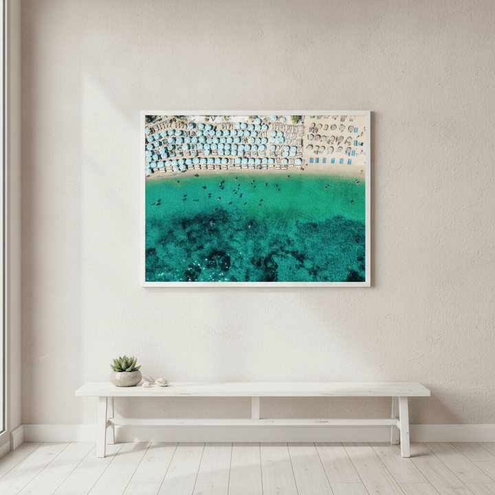 Mediterranean Aerial Coastal Beach Photography wall-art-picture-poster
